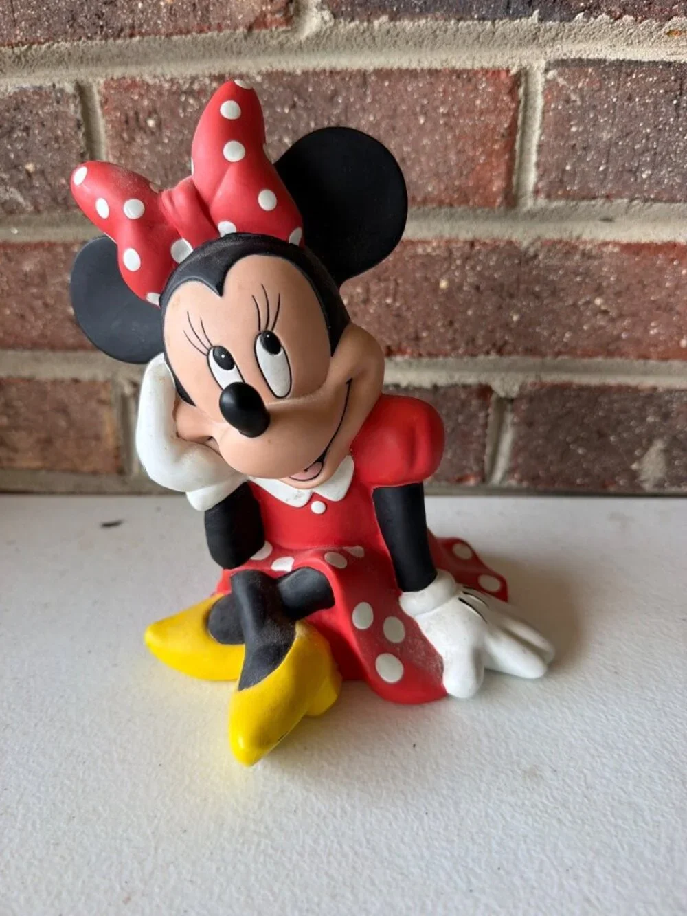 Vintage Minnie Mouse Polka Dot Coin Bank